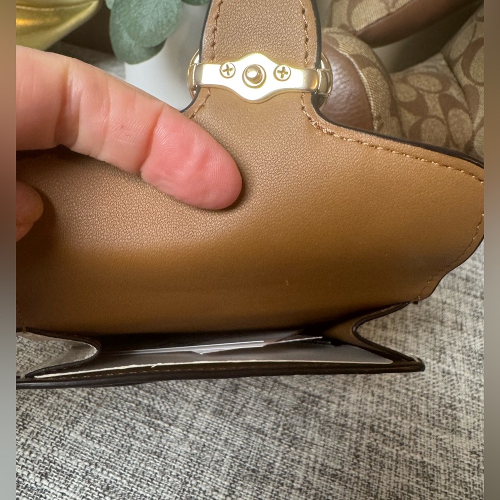 $99 COACH Georgie Small Wallet In Signature Canvas - Picture 8 of 9
